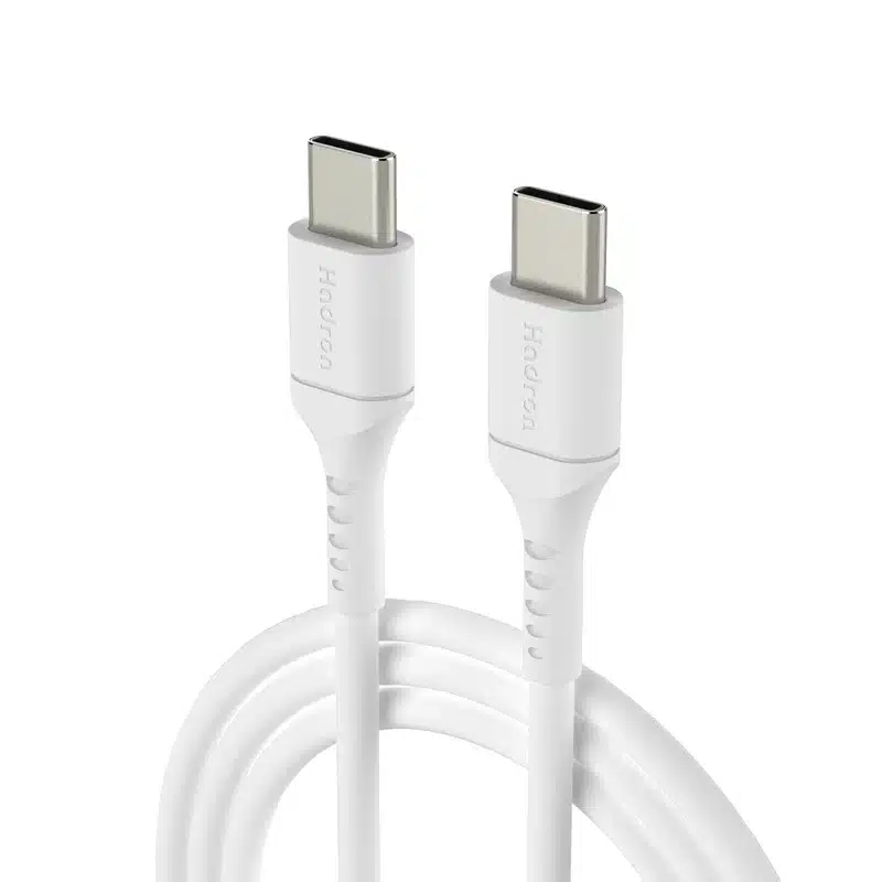کابل USB-C هادرون مدل HTC-C-C01 طول ۱ متر | کابل شارژ سریع PD3.0 و QC4+