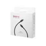 کابل USB-C هادرون مدل HTC-C-C01 طول ۱ متر | کابل شارژ سریع PD3.0 و QC4+
