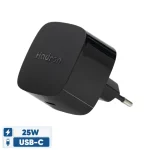 شارژر دیواری ۲۵ وات هادرون مدل C1011 با درگاه Type-C و فناوری شارژ سریع
